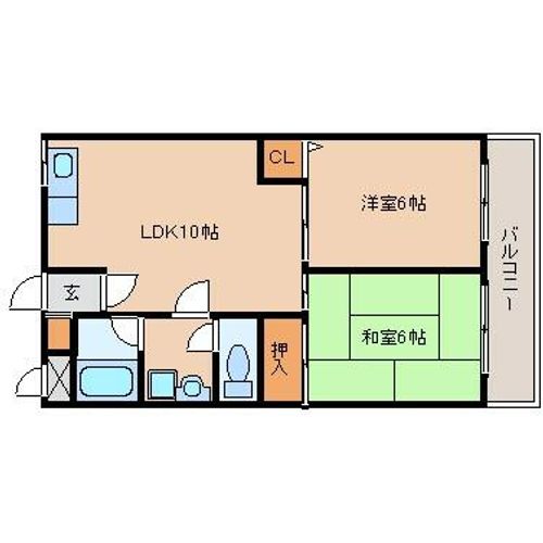 クレール武庫之荘の間取り
