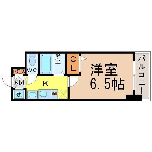 愛知県名古屋市中村区名駅南1丁目(マンション)の賃貸物件の間取り
