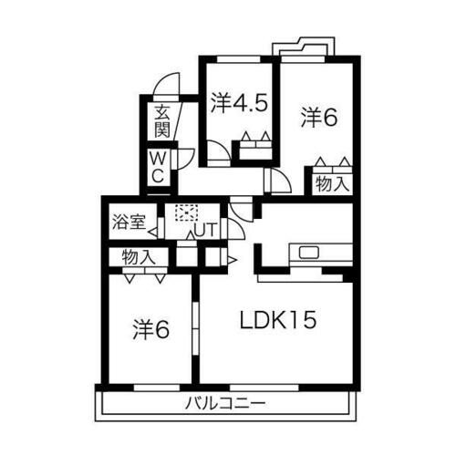 愛知県長久手市塚田(マンション)の賃貸物件の間取り