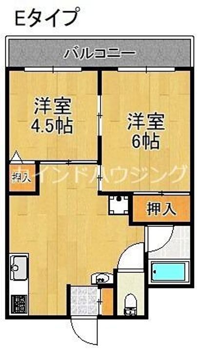 グリーンコーポ北加賀屋の間取り