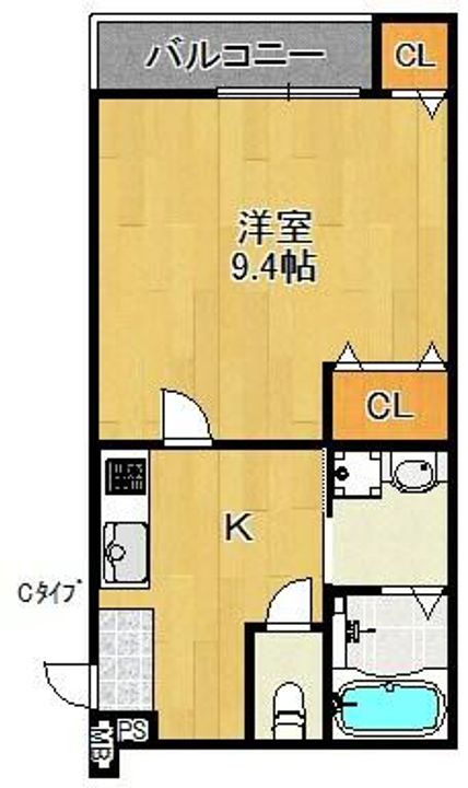 フジパレス泉佐野駅東Ⅰ番館の間取り