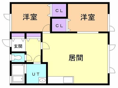 セジュール参番館102の間取り