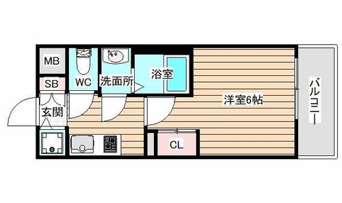 アドバンス西梅田ジェイスの間取り