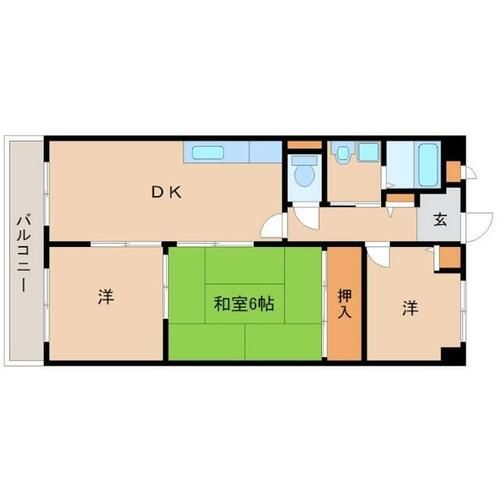 ネオデンクマール1号館の間取り