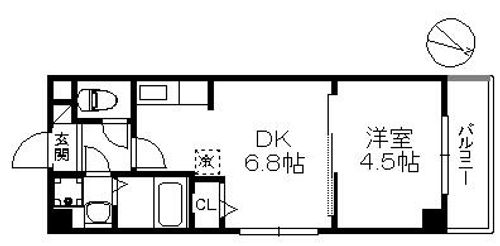 BRAND NEW DAY 平尾の間取り