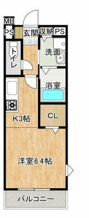 シャノアールⅠ201の間取り