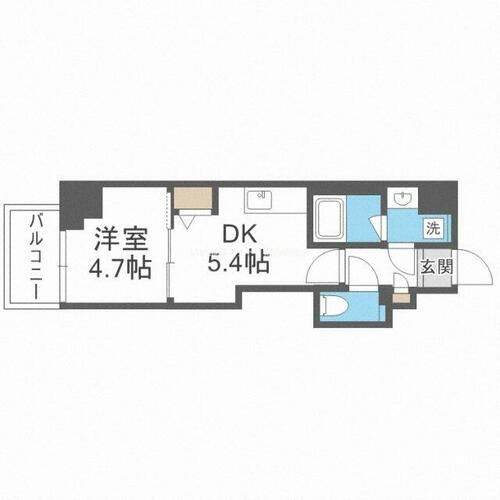 エレガントレジデンスyodogawaの間取り