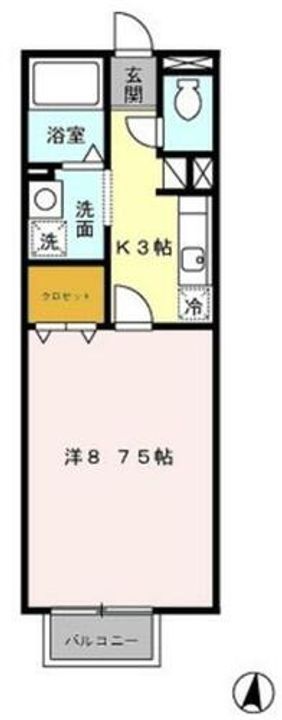 シャルマンA203の間取り