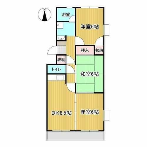 シティーパレス松本の間取り