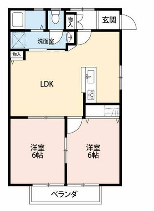 ベルメゾン鈴木101の間取り