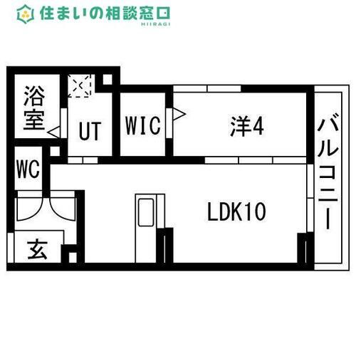 愛知県岡崎市針崎町字大坪(アパート)の賃貸物件の間取り