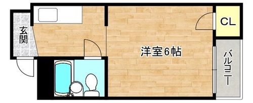 大阪府大阪市旭区新森2丁目(マンション)の賃貸物件の間取り