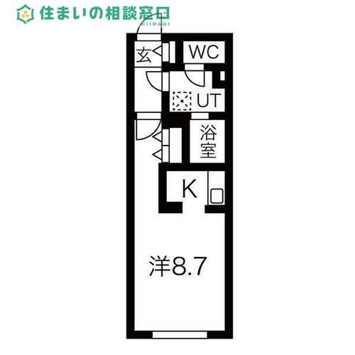 愛知県岡崎市羽根町字若宮(マンション)の賃貸物件の間取り
