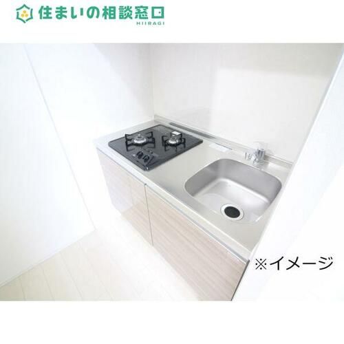 愛知県岡崎市羽根町字若宮(マンション)の賃貸物件のキッチン