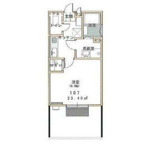兵庫県川西市栄根2丁目(アパート)の賃貸物件の間取り