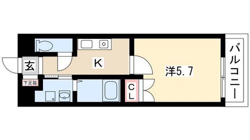 メゾン名北401の間取り
