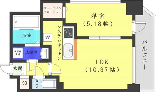 北海道札幌市中央区大通西23丁目(マンション)の賃貸物件の間取り