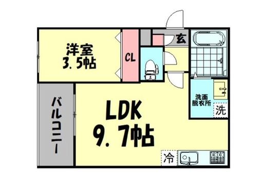 ロジェ泉佐野103の間取り