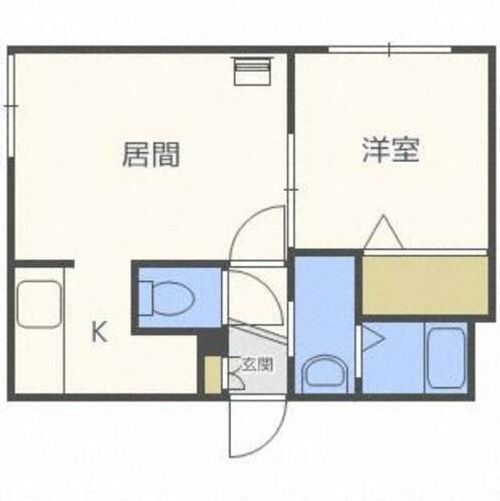 北海道札幌市中央区北四条西23丁目(マンション)の賃貸物件の間取り