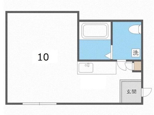 北海道札幌市手稲区手稲本町一条1丁目(アパート)の賃貸物件の間取り