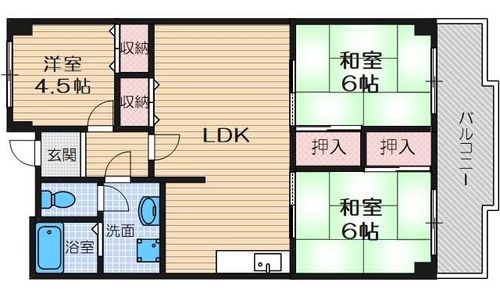 メゾンカーサー1号館の間取り