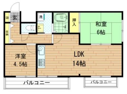 K2アベニューの間取り