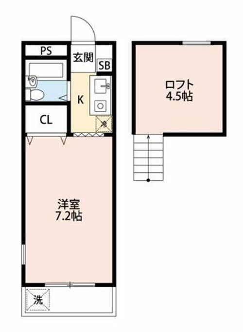 オレンジハウス203の間取り