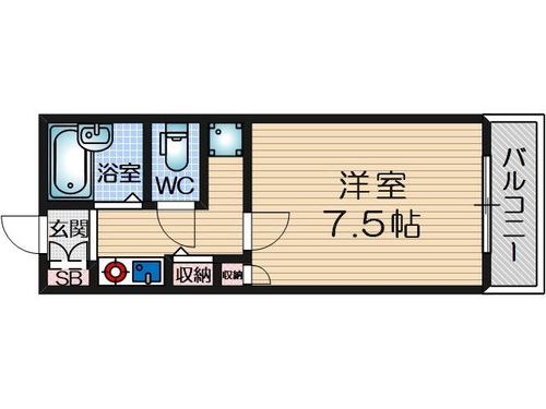 センターコート411の間取り