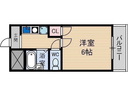 大阪府茨木市沢良宜西1丁目(マンション)の賃貸物件の間取り
