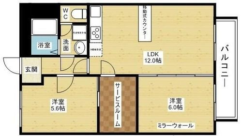 グリースシャトー桃山台の間取り