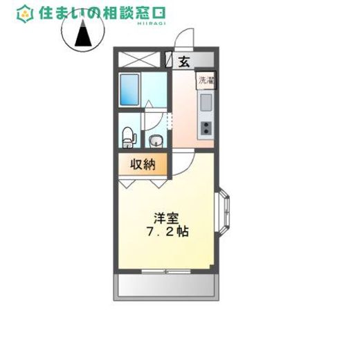 愛知県碧南市池下町3丁目(アパート)の賃貸物件の間取り