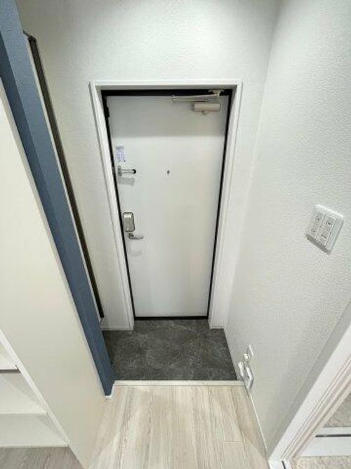 大阪府藤井寺市道明寺1丁目(アパート)の賃貸物件の玄関