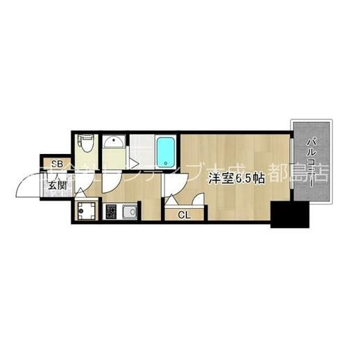 大阪府大阪市都島区都島北通2丁目(マンション)の賃貸物件の間取り
