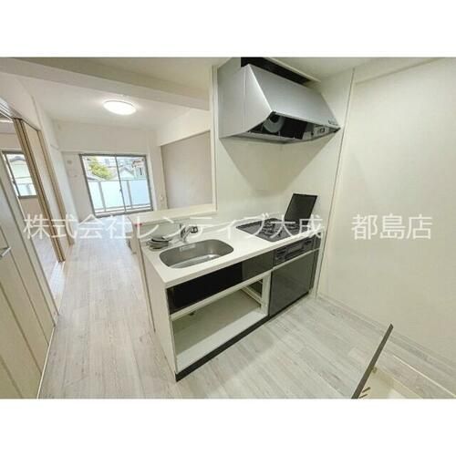 大阪府大阪市旭区赤川4丁目(マンション)の賃貸物件のキッチン