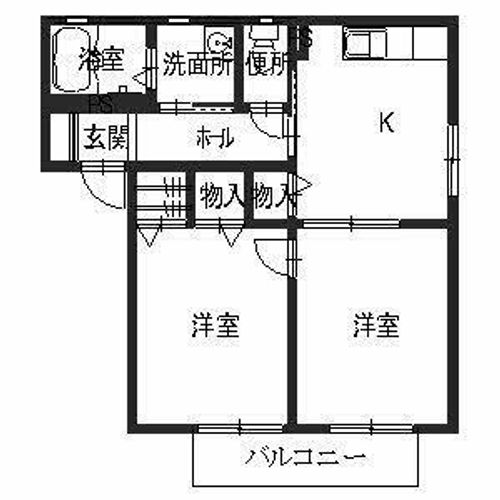 小野市神明町(オネストB)の間取り