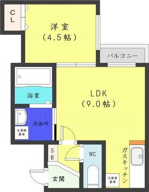 北海道札幌市中央区大通東5丁目(マンション)の賃貸物件の間取り