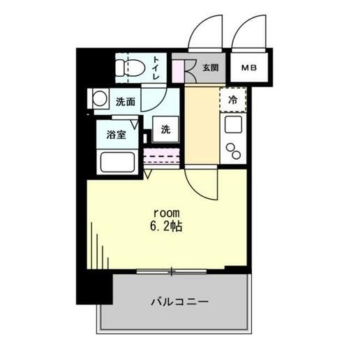 セオリー夕陽丘DOORの間取り