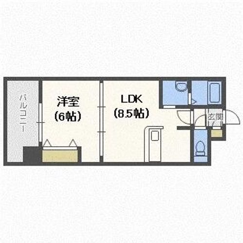 北海道札幌市中央区南三条西13丁目(マンション)の賃貸物件の間取り