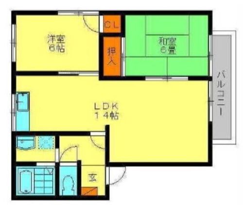 福岡県春日市須玖北7丁目(アパート)の賃貸物件の間取り