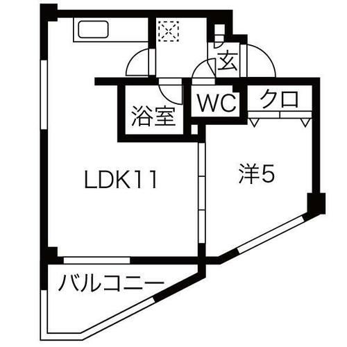 グランベル美園501の間取り