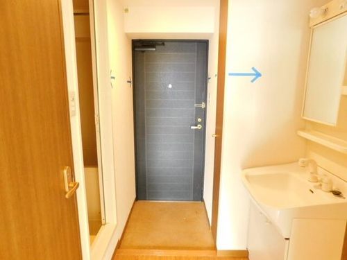 グランベル美園501の玄関