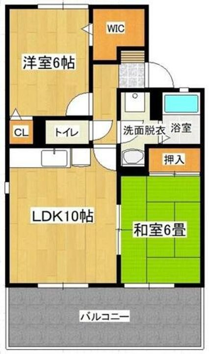 福岡県福岡市東区美和台新町(アパート)の賃貸物件の間取り