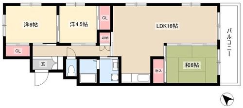 メゾン政喜Ⅰ305の間取り