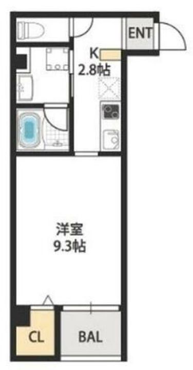 レクラン今里の間取り