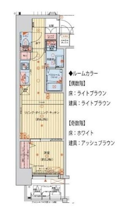 大阪府大阪市西区立売堀4丁目(マンション)の賃貸物件の間取り
