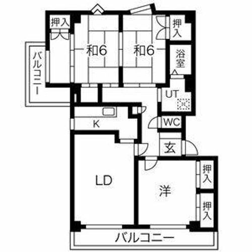 ユーハウス白壁の間取り