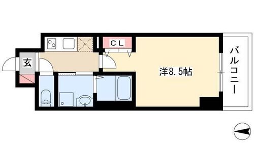 プランドール那古野の間取り
