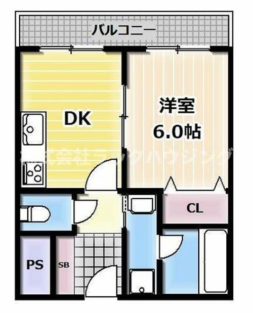 大阪府四條畷市江瀬美町(マンション)の賃貸物件の間取り