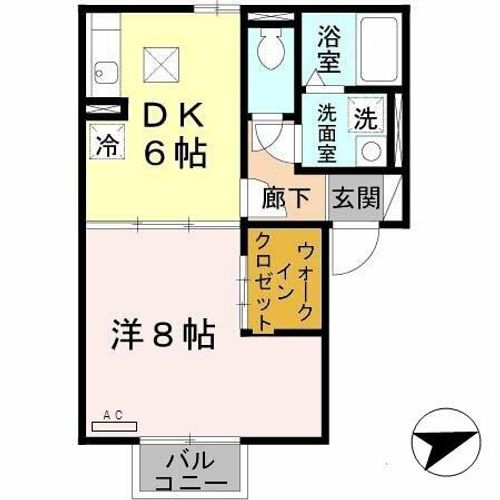 コーポラス鞍作の間取り