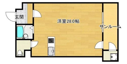 新豊里ハイツの間取り